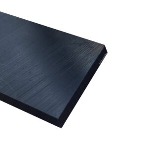 Hmpe 1000 plaat zwart 10 mm dik gevlakt reg. | 2000 x 1000 mm